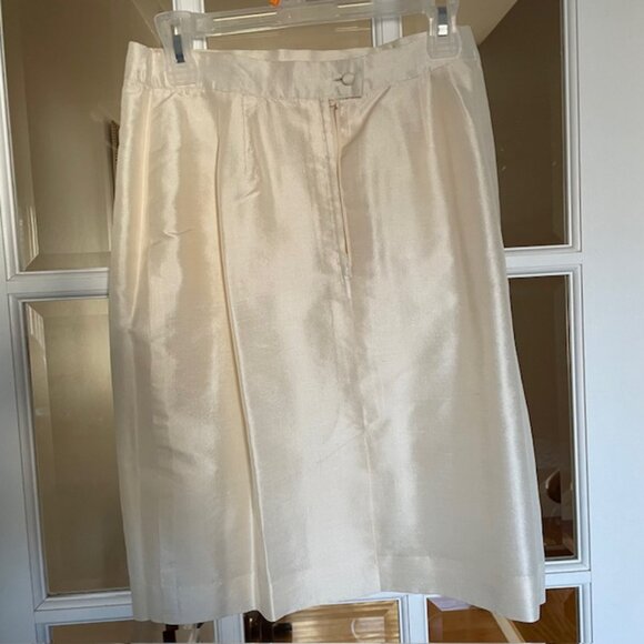 "Mirror Room" vintage ivory silk skirt - Picture 2 of 4